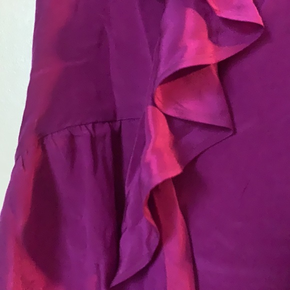 F21 Purple Ruffle HiLo Blouse - Picture 2 of 4